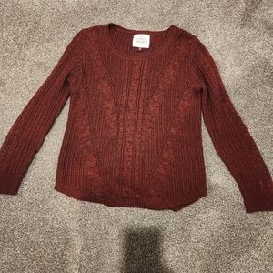 Pullover Burgundy Sweater L